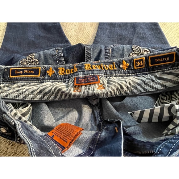 Rock Revival Sherry Easy Skinny Stretch Jean EUC Size 34 - Picture 14 of 16